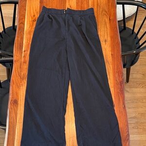 Zara Black Wide-Leg Dress Pants